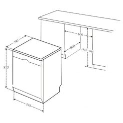 Kích thước máy rửa bát Bosch SMS63L02EA