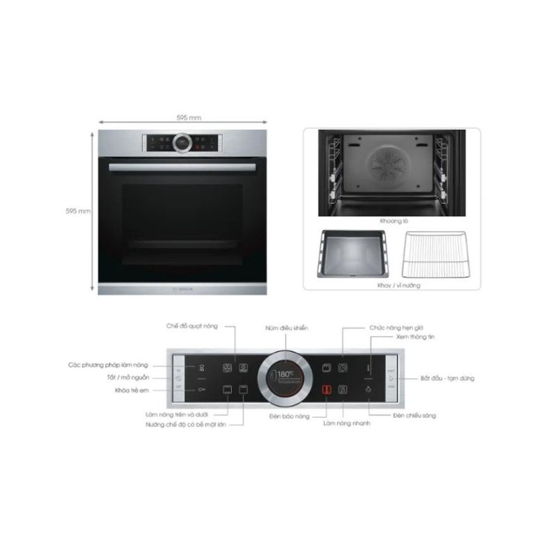 Lò nướng Bosch HBG634HS1 Lò nướng Bosch HBG634HS1