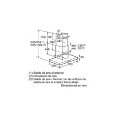 Máy hút mùi treo tường Bosch DWB077A50 3 Kích thước của Máy hút mùi treo tường Bosch DWB077A50