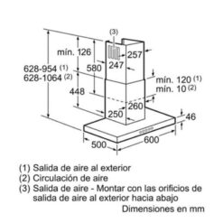 Máy hút mùi Bosch DWB067A50 3 Kích thước Máy Hút Mùi Bosch DWB067A50