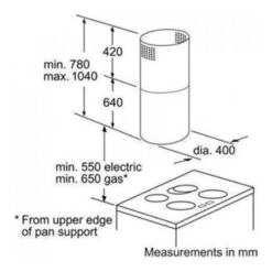 Kích thước Máy Hút Mùi Bosch DIC043650