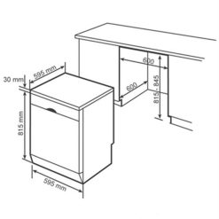 Kích thước máy rửa chén bát Bosch SMS46II04E