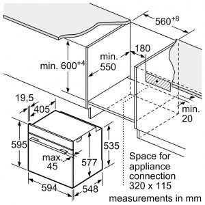 THÔNG SỐ KỸ THUẬT CỦA LÒ NƯỚNG BOSCH HBG635BS1