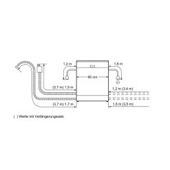 Kích thước lắp đặt máy rửa chén bát Bosch SMS25CW05E