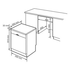 Kích thước máy rửa chén bát Bosch SMS25CI05E