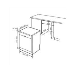 Kích thước Máy rửa chén bát Bosch SMS25KI00E