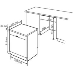 Kích thước máy rửa chén bát Bosch SMS25CW05E