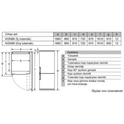Kích thước tủ lạnh Bosch KGN86AI42N