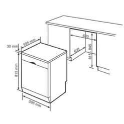 Kích thước máy rửa bát Bosch SMS46GI05E