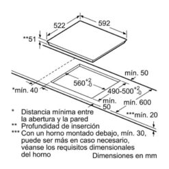 Kích thước Bếp từ Bosch PIJ651BB2E