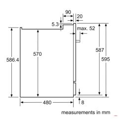 Kích thước máy rửa bát Bosch SCE64M65EU