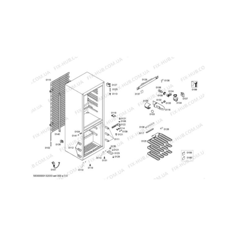 Kích thước của Tủ lạnh Bosch KGV33X46 Kích thước của Tủ lạnh Bosch KGV33X46