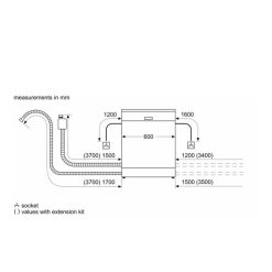 Kích thước máy rửa bát Bosch SMS4IVI01P