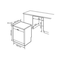 Kích thước Máy rửa bát SMS6EDI06E