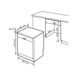 Thiết kế của máy rửa bát Bosch SMS6ZCW07E