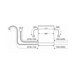 Thiết kế lắp đặt của máy rửa bát Bosch SMU6ZCS49E Serie 6