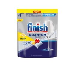 Viên rửa bát Finish Quantum All In One 100 viên hương chanh